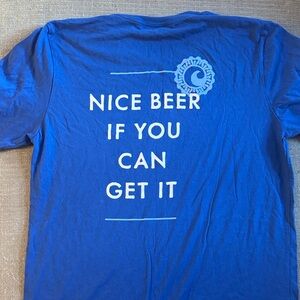 Cisco Brewers Beer Blue Tee sz M Nantucket ACK Nice Beer if You Can Get It